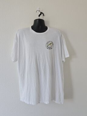 Salty Crew Men's White T-shirt Tee Size XXL Relaxed Clasduc Fit Casual Fishing